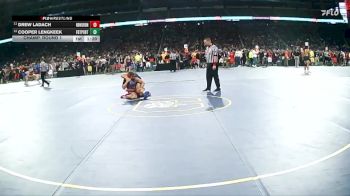 D2-157 lbs Champ. Round 1 - Drew Ladach, Huron HS (New Boston) vs Cooper Lengkeek, Fruitport HS