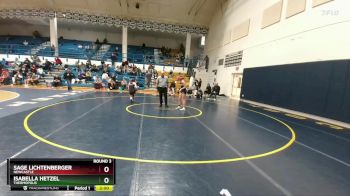 105 lbs Round 3 - Sage Lichtenberger, Newcastle vs Isabella Hetzel, Thermopolis