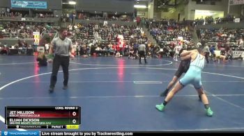 95 lbs Cons. Round 2 - Elijah Dickson, Greater Heights Wrestling-AAA vs Jet Millison, Bobcat Wrestling Club