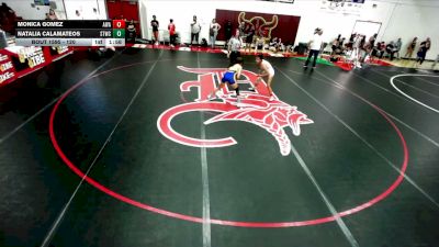120 lbs Round 3 - Natalia Calamateos, Gahr High School vs Monica Gomez, Arete Wrestling Academy
