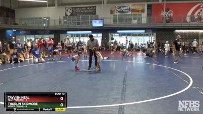 40 lbs Quarters & 1st Wb (16 Team) - Tayvien Neal, Team Palmetto vs Thorijn Skidmore, Higher Calling