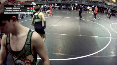 117 lbs Cons. Round 1 - Garret Thompson, Hastings Wrestling Club vs Landon Johnson, Nebraska Elite Wrestling Club
