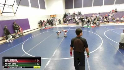 46 lbs Cons. Semi - Colt Steers, Roy Wrestling Club vs Axton Diaz, Roy Wrestling Club