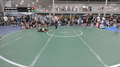48 lbs Round 4 (6 Team) - Lucas Freeman, Ohio Gold Black vs Jacob Sawyer, Mat Assassins Black