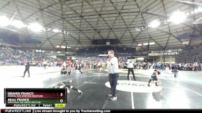 70 lbs Semifinal - Beau Franck, NorthEast 509 Wrestling Club vs Draven Franco, Federal Way Spartans Wrestling