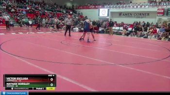 215 lbs Semis & 1st Wb (8 Team) - Nathan Horsley, Newnan vs Victor Esclusa, Lassiter H.S.