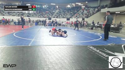 108 lbs Quarterfinal - Taylor Dover, Norman Jr High vs Brailyn Schroeder, Kingfisher YellowJackets