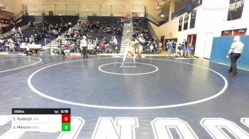 285 lbs 5th Place - Cooper Rudolph, JW Robinson vs Joshua Mancia, Woodbridge Senior