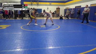 160 lbs Consy 3 - Gabriel Mago, Mt. Lebanon vs Tyler Horvath, Pitts. Central Catholic