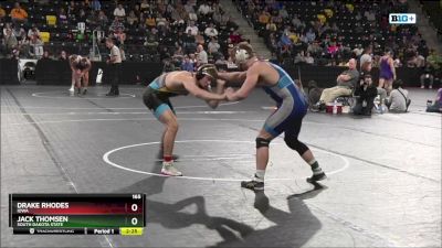 165 lbs Quarterfinal - Jack Thomsen, South Dakota State vs Drake Rhodes, Iowa