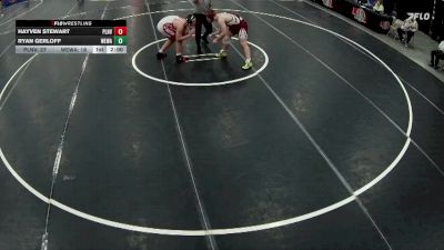 215 lbs Semis & 1st Wrestleback (8 Team) - Hayven Stewart, Plainview vs Ryan Gerloff, Weeping Water