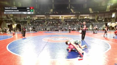 111-117 lbs Final - Tinsley Downs, Gamehouse Training Center vs Emmerson Allen, Refinery Wrestling Academy