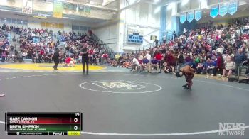 175 lbs 3rd Place Match - Gabe Cannon, Sussex Central H S vs Drew Simpson, Delaware Military Academy