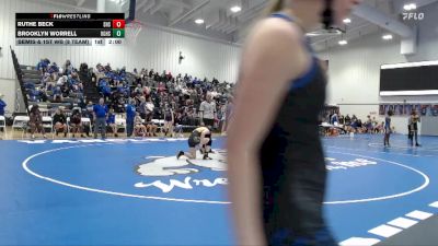 126 lbs Semis & 1st Wb (8 Team) - Brooklyn Worrell, Oak Grove High School vs Ruthe Beck, Saltillo High School Girls
