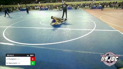 80 lbs Rr Rnd 3 - Jaitin Dudgeon, Clinton Youth Wrestling vs Bryson Merchant, Chickasha Youth Wrestling