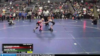 40-45 lbs Cons. Round 3 - Mason Miller, Moen Wrestling Academy vs Alexander Sheard, Nebraska Boyz