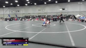 100 lbs Placement Matches (8 Team) - Miranda Lajevic, Pennsylvania Blue vs Zoey Haney, Missouri Blue