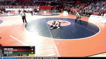 1A 165 lbs Cons. Round 3 - Jon Suter, Niles (Northridge Prep) vs Ryan Rink, Tolono (Unity)