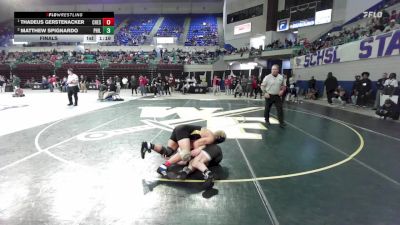 138 lbs Final - Thadeus Gerstenacker, Chesnee vs Matthew Spignardo, Philip Simmons