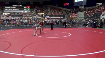 190 lbs Cons. Round 2 - Maxwell Worden, Paola Hs vs Brock Crome, Marysville Hs