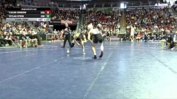 1A-144 lbs Cons. Semi - Caleb Swedin, Graettinger-Terril/Ruthven-Ayrshire vs Dylan Stein, Lenox
