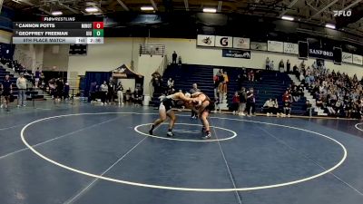 197 lbs 5th Place Match - Geoffrey Freeman, Upper Iowa vs Cannon Potts, Minot State (N.D.)