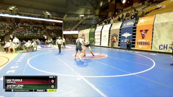 215 Class 1 lbs Cons. Round 2 - Justin Lehn, St. Pius X (Festus) vs Ian Tuggle, Centralia