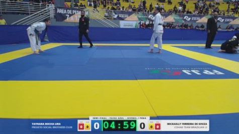 MICKAELLY FERREIRA DE SOUZA vs TAYNARA ROCHA LIRA 2026 FPJJ Circuito Paulista GI Etapa 3