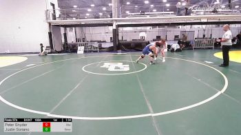 182A lbs 5th Place - Peter Snyder, Blair Academy vs Justin Soriano, Savage / W.t. Clarke High School