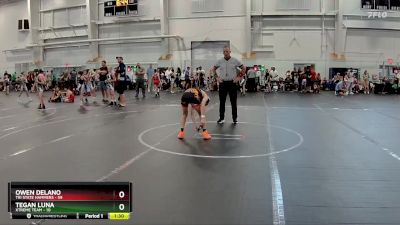 92 lbs Round 1 (6 Team) - Owen Delano, Tri State Hammers vs Tegan Luna, Xtreme Team