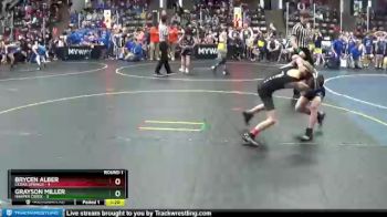 60 lbs Round 1 (4 Team) - Brycen Alber, Cedar Springs vs Grayson Miller, Harper Creek