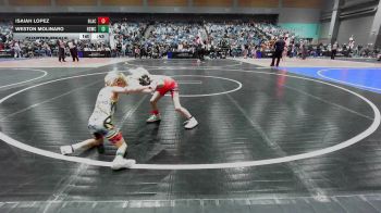 49 lbs Quarterfinal - Isaiah Lopez, Black Fox Academy vs Weston Molinaro, Rising Sun Wrestling Club