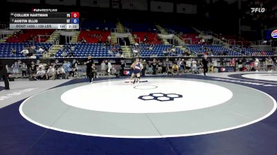 138 lbs Champ. Rd Of 32 - Collier Hartman, PA vs Austin Ellis, UT