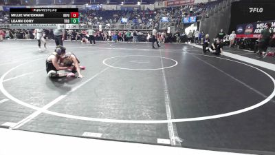 116.4-123.4 lbs Consi Of 16 #2 - Millie Waterman, Republic High School vs Leann Cory, Tribe Fellowship