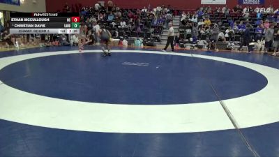 133 lbs Champ. Round 3 - Christian Davis, Lander vs Ethan McCullough, Newberry College
