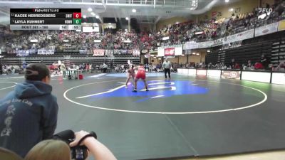 190 lbs Cons. Semi - Layla Kuhnert, Highland-Doniphan West Hs vs Kacee Herredsberg, Smith Center HS