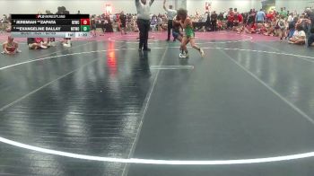 60-65 lbs Quarterfinal - **Evangeline Ballay, McMinn Tribe Wrestling Club vs Jeremiah **Zapata, Betterman Elite Wrestling Club