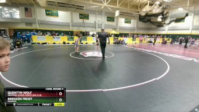 70 lbs Cons. Round 4 - Brekken Frost, Madison vs Quentyn Wolf, Westside Raider Wrestling Club