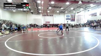 190 lbs Round Of 32 - Benjamin Navin, Suffield/Windsor Locks vs James Wissler, Bacon Academy