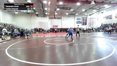 190 lbs Round Of 32 - Benjamin Navin, Suffield/Windsor Locks vs James Wissler, Bacon Academy