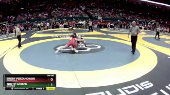 D3-157 lbs Quarterfinal - Brody Perzanowski, Union Local vs Tristin Greene, Keystone