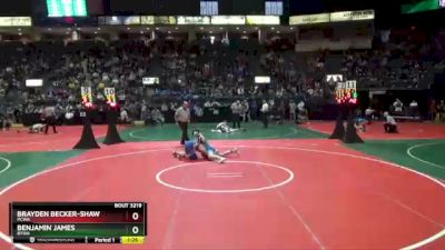 138 lbs Quarterfinal - Brayden Becker-shaw, PCWA vs Benjamin James, BTWA