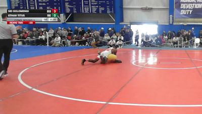 125 lbs Cons. Round 3 - Ethan Titus, Western New England vs Sei Dolomengi, Bridgewater State