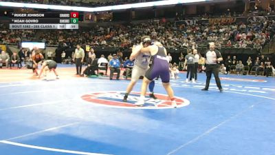 285 Class 1 lbs 3rd Place Match - Ruger Johnson, South Harrison vs Noah Govro, Summit Christian Academy