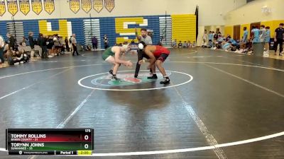 175 lbs Quarterfinals (8 Team) - Torynn Johns, Suwannee vs Tommy Rollins, Baker County