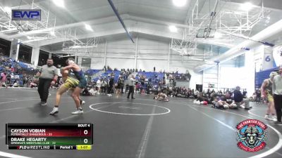 120 lbs Placement (4 Team) - Cayson Vobian, Potentially Dangerous vs Drake Hegarty, OpenMats Wrestling Club