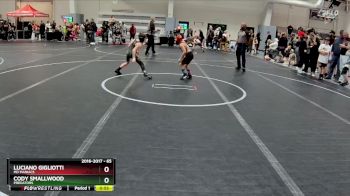 65 lbs Cons. Round 1 - Luciano Gigliotti, MD Maniacs vs Cody Smallwood, Predators