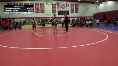 103 lbs Semifinal - Sienna Montanez, Mt. San Antonio College vs Brenda Nunez, Fresno City College