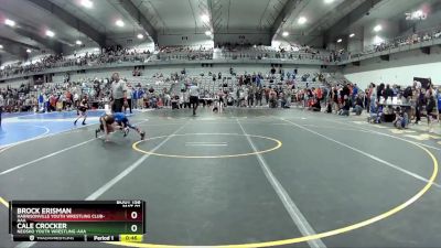 55 lbs Cons. Round 4 - Cale Crocker, Neosho Youth Wrestling-AAA vs Brock Erisman, Harrisonville Youth Wrestling Club-AAA