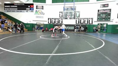 120-126 lbs Round 3 - Ryan Wedekind, El Paso Wildcats Wrestling Club vs Daniel Corona, Rio Grande